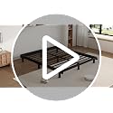 Twin Metal Box Spring 2 Inch Low Profile Bed Slat with Rounded Corners - VIPSHOW
