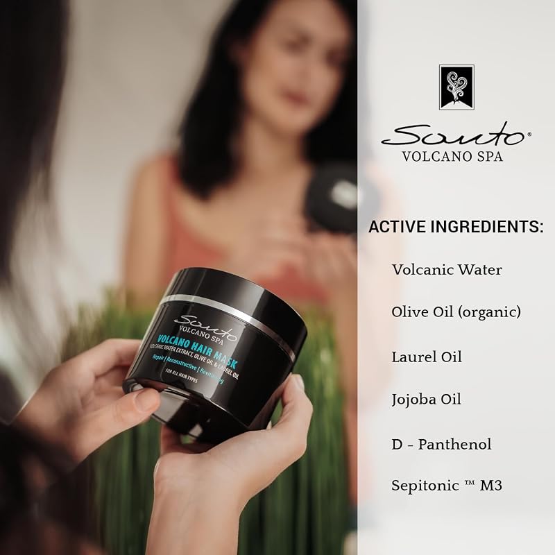 Santo Volcano Deep Hair Mask for Dry & Damaged Hair - 200ml
