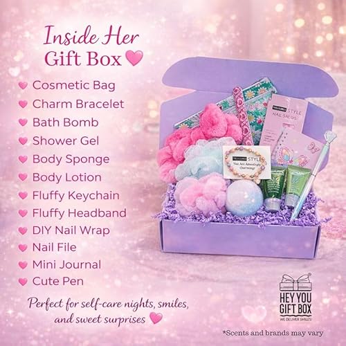 Teen Girl Gift Set, Valentine¡¯s Beauty Care Package for Tweens, Preteen Daughter Glam Kit, Get Well Box for Niece, Granddaughter, Birthday or Graduation Bundle Stuff