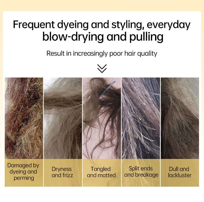 8s Revitalizes Hot Dyeing Damaged Hair Mask, 8 Seconds Revitalizing Hair Mask for Hot Dyed & Damaged Hair, And Dye Repair Conditioner, Instant Smooth Frizz Daily Care Perm (1)