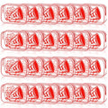 Kacctyen 24 Pcs Cheer Team Gifts Cheer Makeup Bag Bulk for Team Sport Gifts PVC Clear Cosmetic Bag Cheerleader Makeup Case Toiletry Zipper Pouch for Sport Cheerleading, 7x4.7x2.4''(Red)