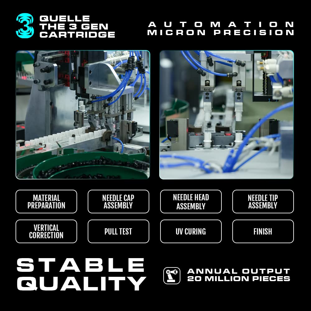 Tattoo Needles Cartridge 50Pcs Assorted Sizes 0.35mm RL+RM (1203RL 1205RL 1207RL 1209RM 1215RM) Round Liner/Round Magnum EN5S-50KIT-X