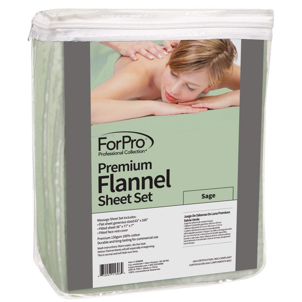 Premium Designer Flannel Massage Sheet Set - 3-Piece, Island Tranquility for Massage Tables