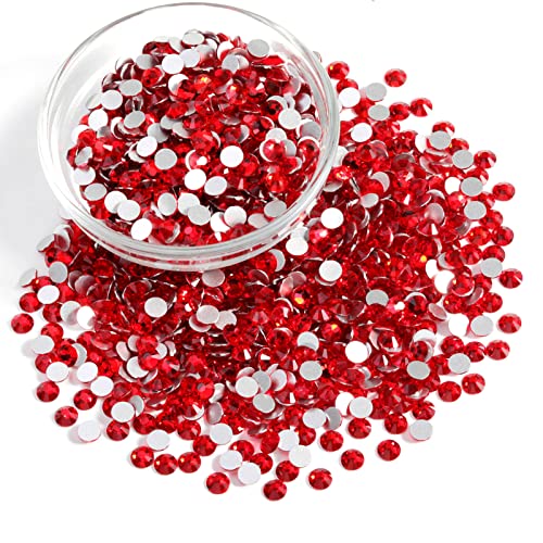 Beadsland Flat Back Crystal Rhinestones Bulk Light Siam SS10 14400pcs