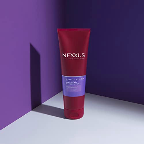 Nexxus Blonde Assure Purple Shampoo, For Blonde Hair Color Care Shampoo, Keratin Protein 8.5 oz, (Pack of 2)