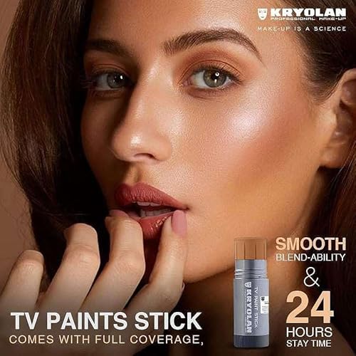Kryolan TV Paint Stick - F11 Kryolan Makeup - Makeup Foundation - Makeup for TV, Theater, Stage, Acting, Face and Body, Full Coverage Concealer Foundation - Made in USA (25 g)