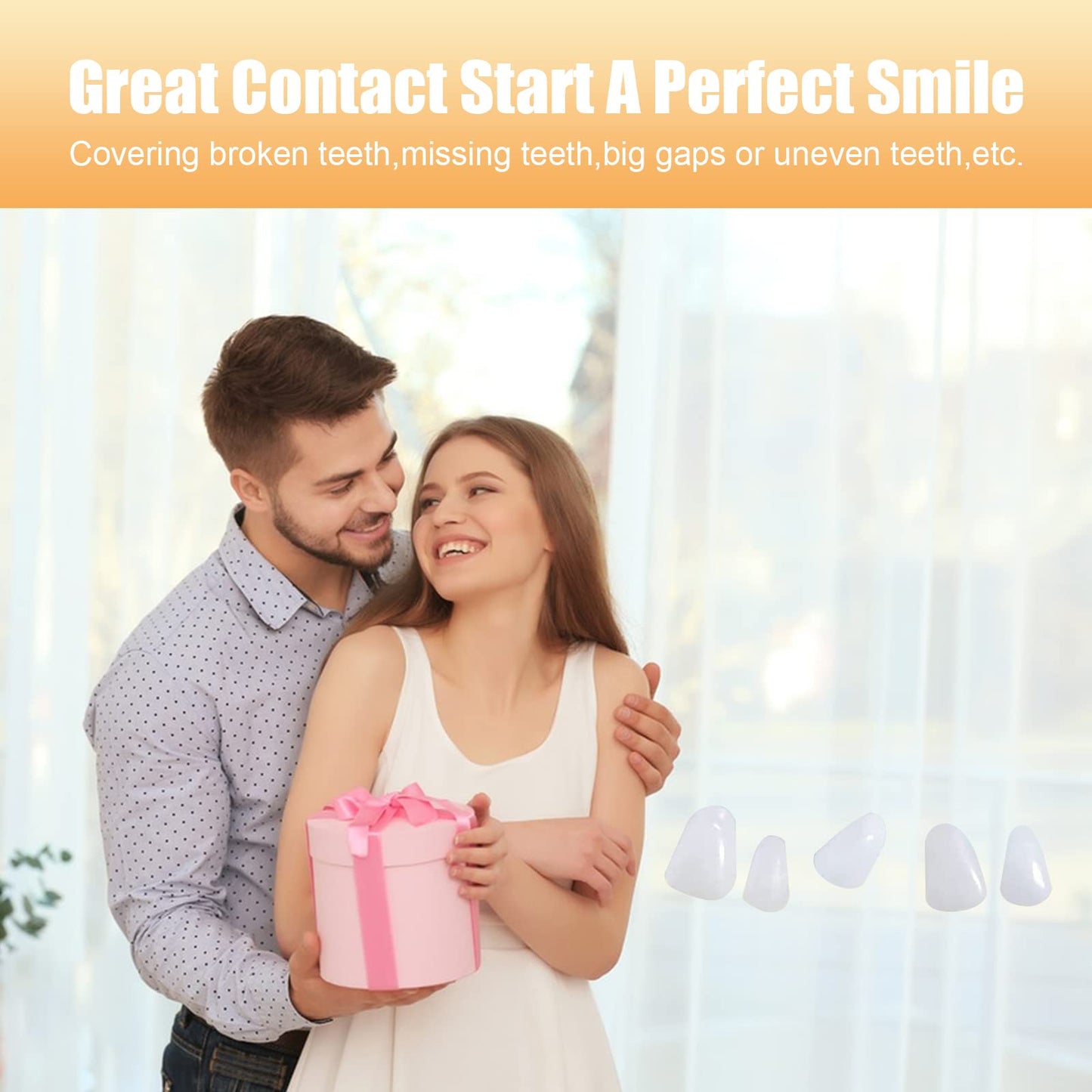 Tooth Repair kit，Teeth Repair Kit for Filling The Missing Broken Tooth and Gaps-Moldable Fake Teeth and Thermal Beads Temporary Replacement Kit-H001