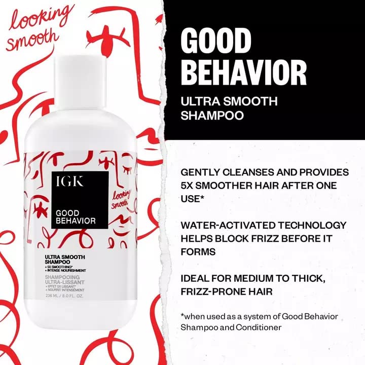 Anti-Frizz Shampoo for Dry Hair - 8 Oz, Smoothing & Nourishing Formula - Variation of THIS listing