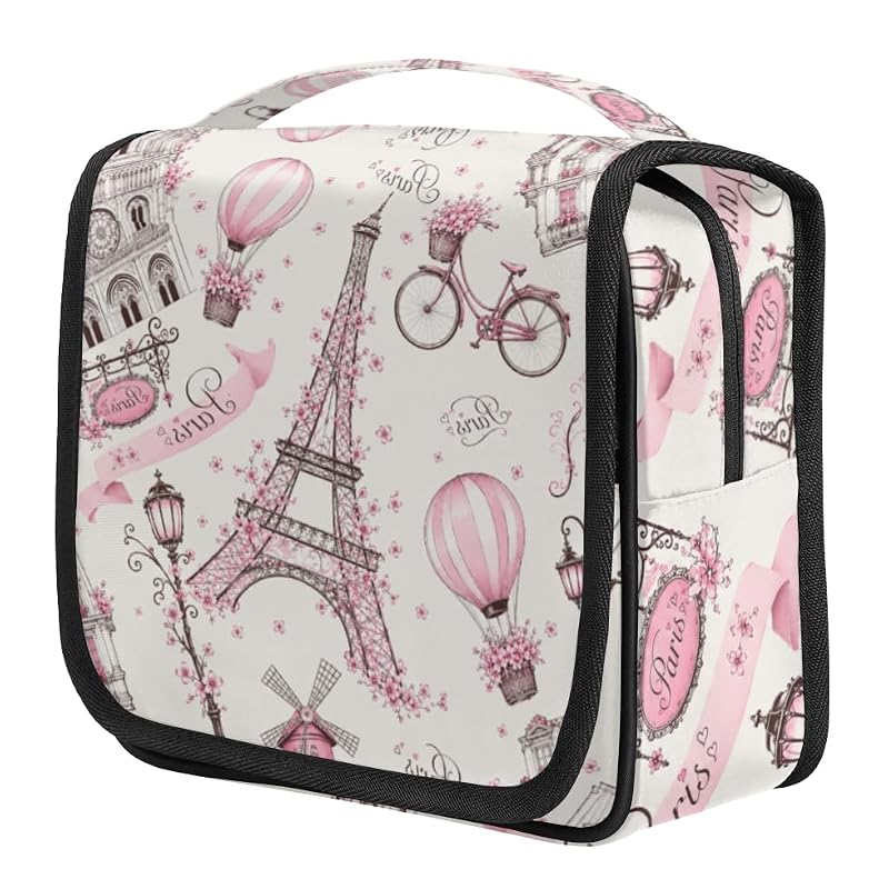 Travel Hanging Toiletry Bag for Women Men with Multiple Compartments - Waterproof Cosmetic Organizer