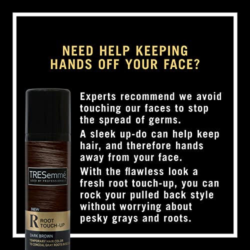 TRESemm? Root Touch-Up Temporary Hair Color Dark Brown Hair Ammonia-free, Peroxide-free Root Cover Up Spray 2.5 oz (Pack of 2)