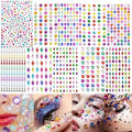 8 Sheets | St Patricks Day Temporary Face Tattoos - Clover Rainbow Butterfly Designs ? Easy Apply Face Stickers for Women School, Party & Parade