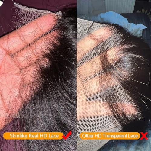 14 Inch 2x6 HD Lace Closure - Straight Virgin Human Hair with Bleached Knots