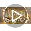 Will You Marry Me Neon Sign LED Light Up Letters - Warm White, 21.7x13.8 Inch