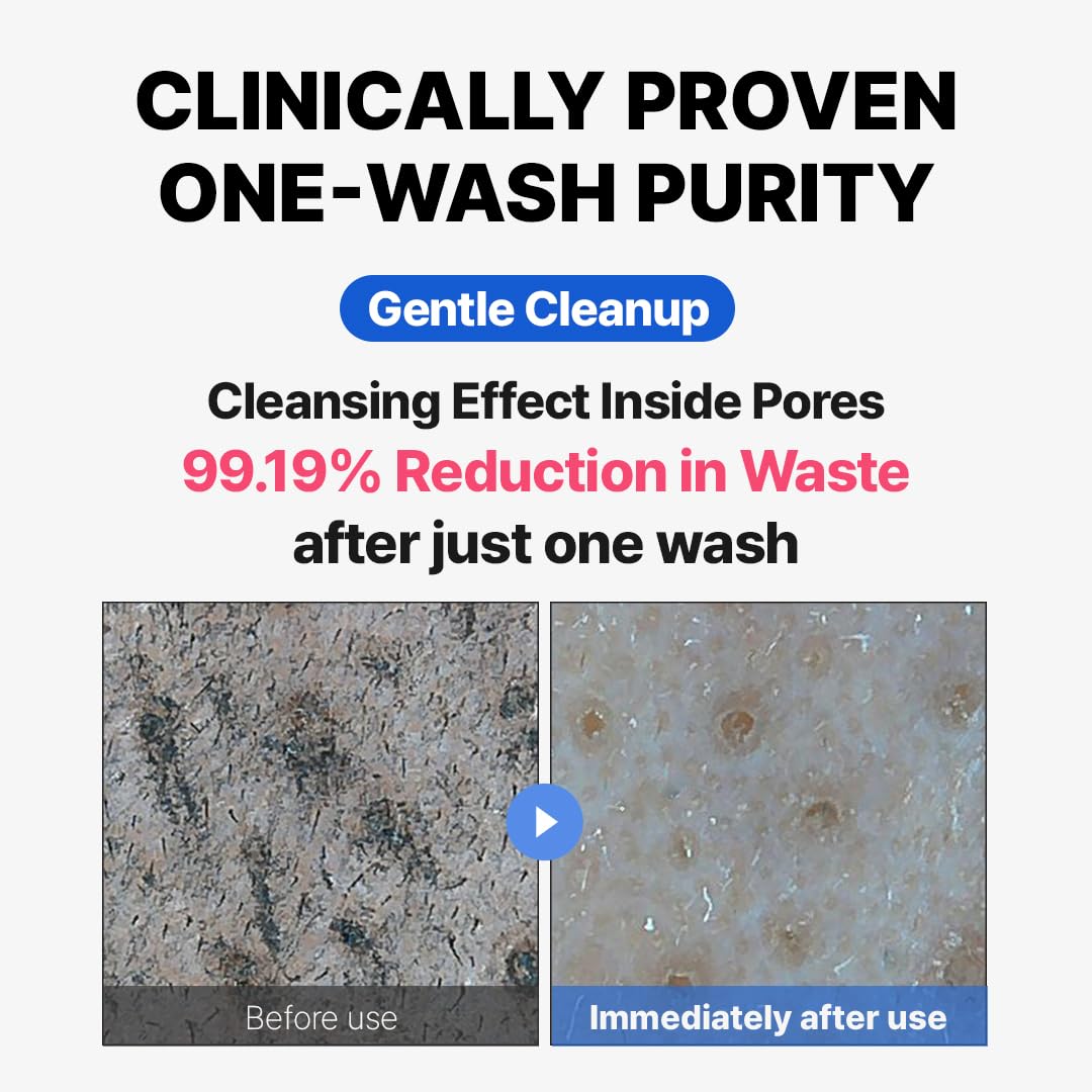 MAKE P:REM Safe Me. Amino Refresh Cleansing Foam, Korean Face Wash, Instant Deep Pore Cleansing, Gentle Exfoliation with BHA & LHA, Korean Skin Care, 5.07 Fl Oz, 150ml