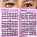 wiwoseo Manga Lash Clusters Fairy Eyelash Clusters Eyelash Extensions Cluster Lashes Natural Lash Clusters Spiky Individual Lashes Extensions Wispy Cluster Lashes 10-14MM Anime Lashes Clusters