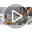 16-Piece Stoneware Dinnerware Set with Pasta Bowls - Speckled White, Includes 4 Dinner Plates, 4 Dessert Plates, 4 Cereal Bowls, 4 Pasta Bowls