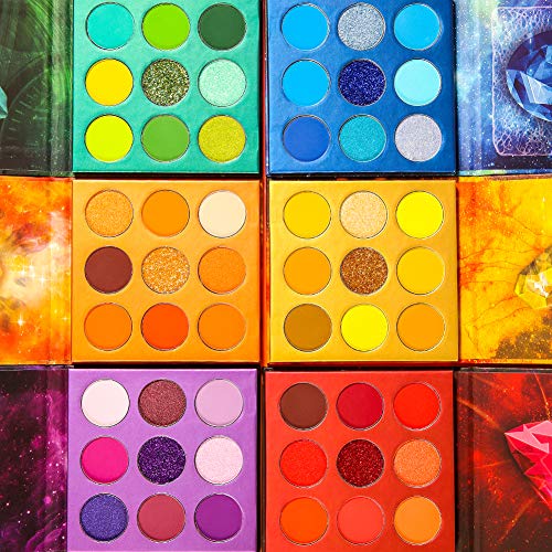 Docolor Gemstone Collection Eyeshadow Palette 54 Colors - Vibrant, Waterproof, Blendable Makeup
