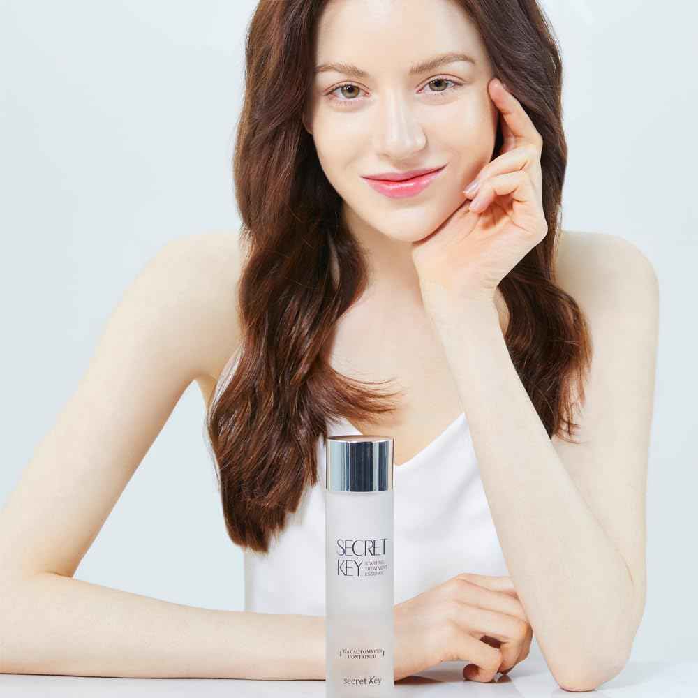 SECRETKEY Starting Treatment Essence, Nourishment & Hydration, Wrinkle care, Contained 95% Galactomyces Ferment Filtrate 5.24 fl. Oz. / 155ml, Natural Ingredients, Essence for Sensitive Skin