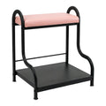 Foot Spa Trolley Cart with Magnifier Lamp Hole & Foot Rest – Heavy-Duty Pedicure Station (Nude Pink) – Multi-Purpose Salon/Home