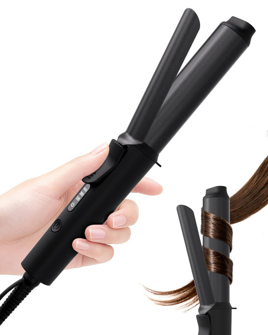 Mini Curling Iron 1inch,320-360-400°F Temperature, 100~240V Dual Voltage Travel Compact Curling Iron,30S Heat-Up, Portable Hair Styling Tool, Heat-Resistant Protective Cover,Short Hair