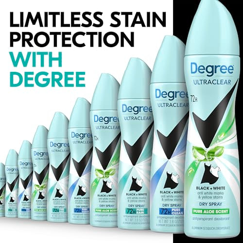 Degree UltraClear Deodorant Spray 4 Pack - 72H Odor & Sweat Protection