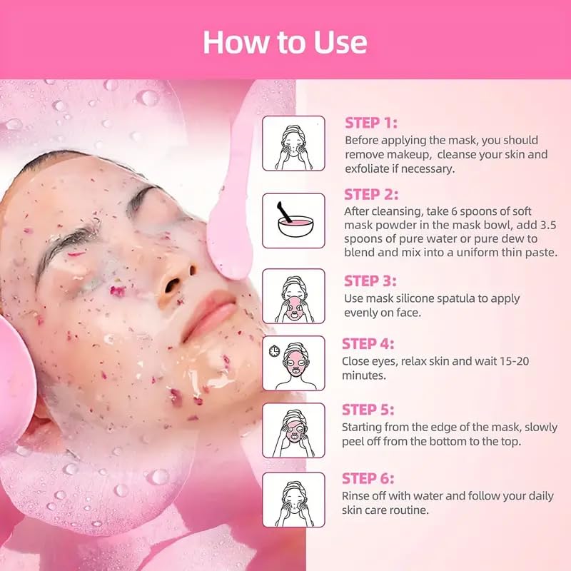 Hydrating Jelly Face Mask with Rose & Hyaluronic Acid for Deep Skin Nourishment