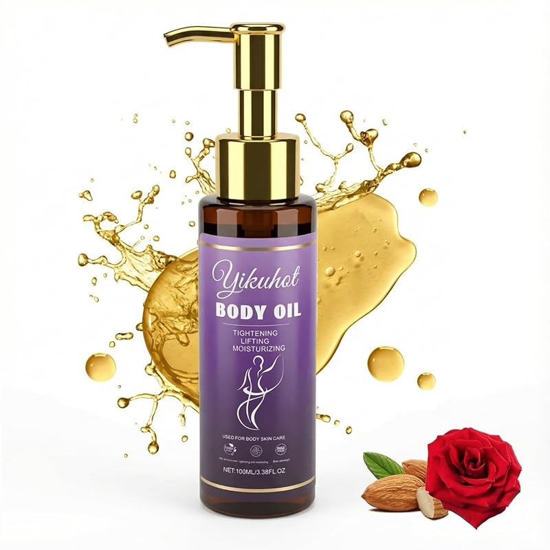 Firming Body Oil for Women, 3.4 fl oz – Rose Variation