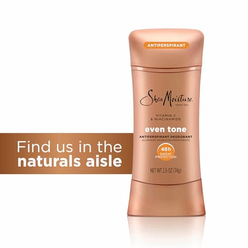 SheaMoisture Antiperspirant Deodorant Stick Pack of 4 2.6 oz - Vitamin C & Niacinamide