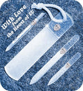 Gladzy Czech Glass Nail File Set - All-in-One Manicure & Pedicure Kit