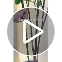 7FT Artificial Citrus Tree - Minimalist Faux Tree with Lifelike Leaves