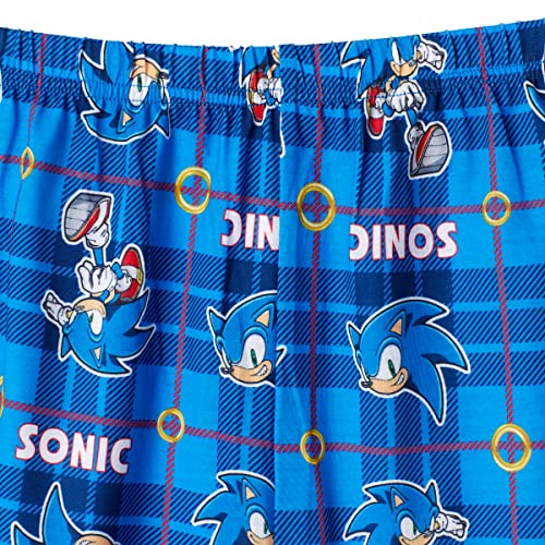 Sonic The Hedgehog Boys 4-Piece Pajama Sleepwear Set - Blue Blue, Kids
