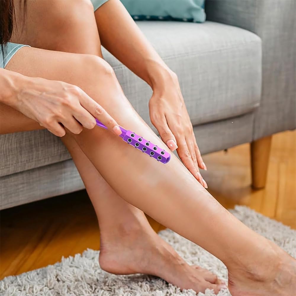 Elarique Glow Sculpting - Beauty Roller, 2025 New Uplift Facial Massaging Beauty Tool, Tourmaline Face Roller,Massage Face Tool, Cooling & Sculpting, Portable with Ergonomic Handle (B-1)