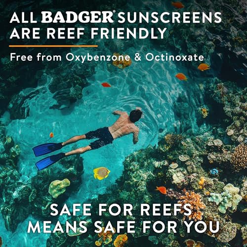 Badger Zinc Oxide Face Sunscreen SPF 30 - Organic, No White Cast, 1.7 Fl Oz - Variation of SPF 30