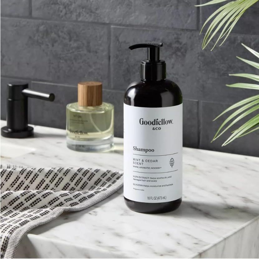 Goodfellow & Co Moroccan Mint & Cedar Shampoo, 16 fl oz (Pack of 1)
