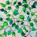 Rainbow Stained Glass Window Privacy Film - Ivy Jade 35x157, Heat Blocking & UV Protection