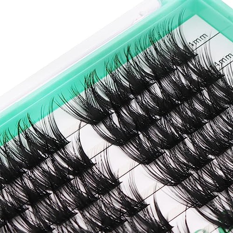 BODERMINCER D Curl 280pcs 10-12-14-16mm Lash Clusters Wispy Eyelash Clusters With Soft Thin Band Cluster Eyelash Extensions Natural Volume Lash Extensions,DIY Individual Lashes Clusters (M03#)