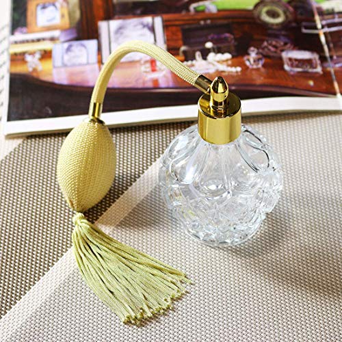 H&D Hyaline & Dora 80ml Clear Refillable Perfume Bottles Pack of 2 - Elegant Glass Spray Containers