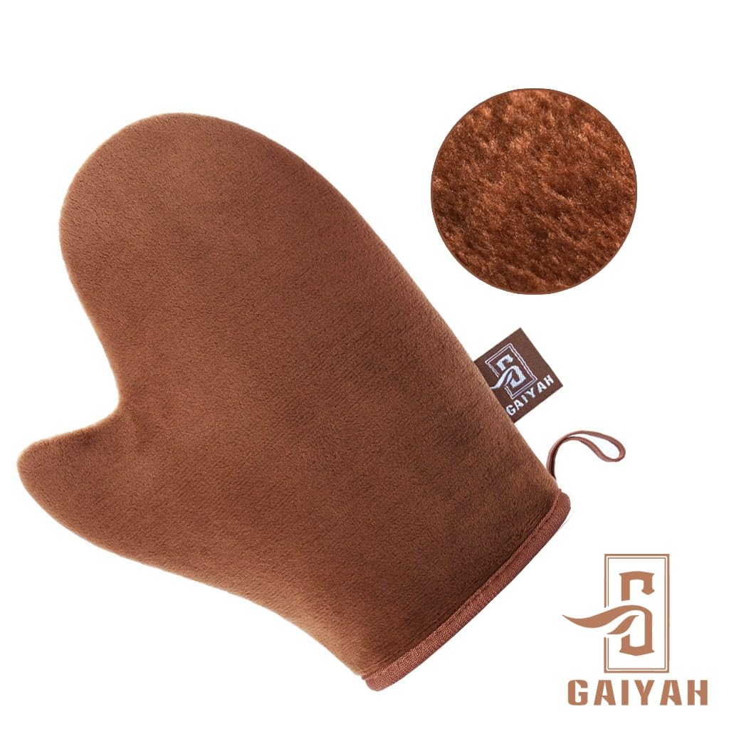 GAIYAH Self Tanning Mitt Applicator Self Tanner Mitt Applicator Tanning Mitts Self Tanner With Thumb Ultra Soft Tanning Glove For Self Tan Mitt Applicator