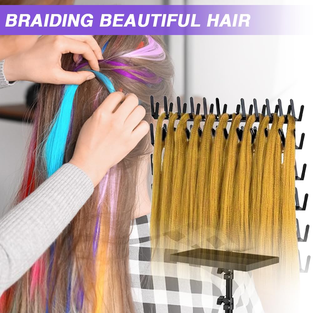 Height Adjustable Braiding Hair Rack,