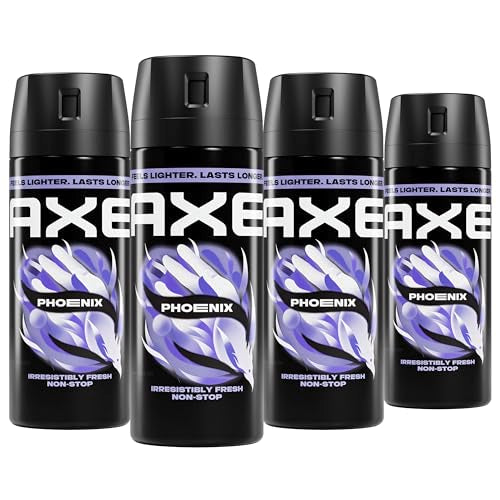Men's Body Spray 4 Pack - Fresh Scent, 48-Hour Odor Protection