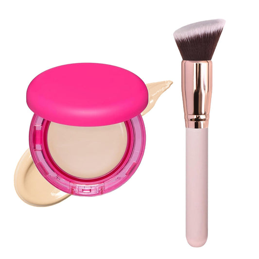 Peptide Bouncees Foundation for Mature Skin, Balm Foundation,Hydrating Age-Defying Makeup, All Skin Types (Ivory, #)