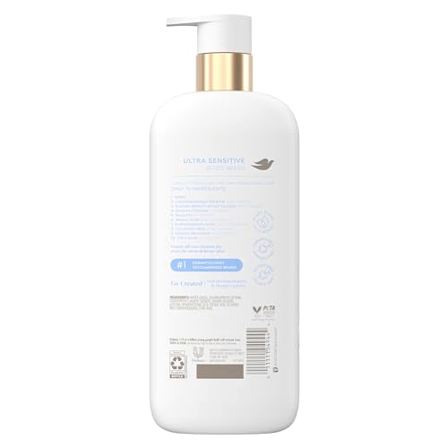 Dove Ultra Sensitive Serum Body Wash Pack of 4 18.5 Fl Oz - Gentle Hydrating Cleansing for Sensitive Skin