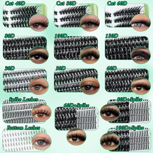 Eyelash Clusters Kit with 1915pcs Lash Extensions & Tools - KIT-006