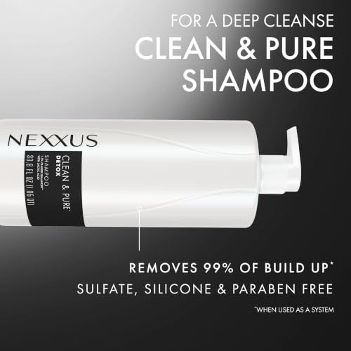 Nexxus Natural Detox Clarifying Shampoo 33.8 Fl Oz - Deep Clean & Purify
