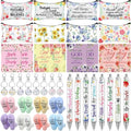 Fulmoon 40 Pcs Easter Christian Gifts Bulk Religious Church Gifts Scripture Notebooks Fuzzy Socks Makeup Bags Keychains Floral Bible Verse Ballpoint for Sunday School Women(Lively Pastels, Christian)
