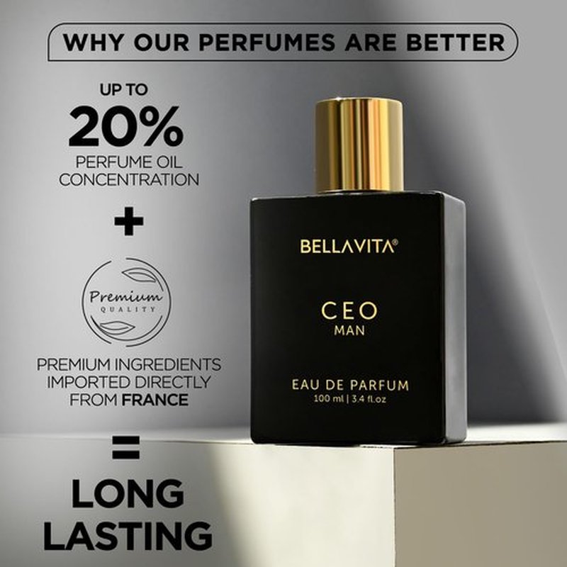 BellaVita Luxury CEO Man & G.O.A.T. Eau De Parfum Combo for Men | Long-Lasting Fragrances with Citrus, Lavender, Patchouli & Agarwood | Vegan & Cruelty-Free | Gift Set for Men