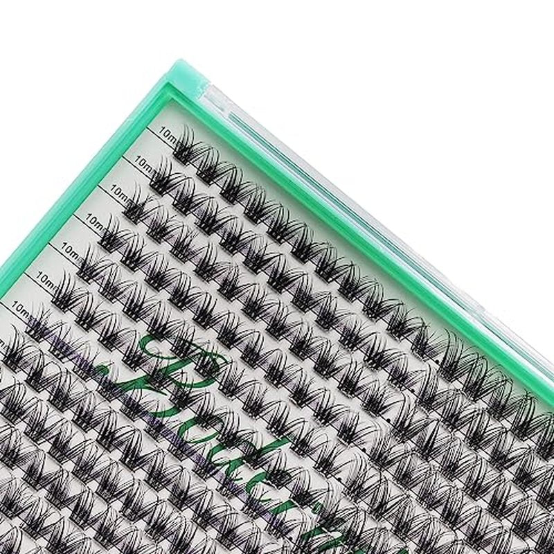 Bodermincer 308pcs XXXL Tray D Curl Cluster Lashes 10-12-14-16mm Mixed Length DIY Eyelashes Extension at Home (10-12-14-16mm Mixed)