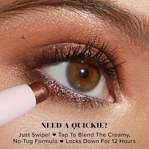 Too Faced Quickie Queen Eye Shadow Sticks - Creamy, Long-Wear, Pink Sparkle 02 Fairy Dust
