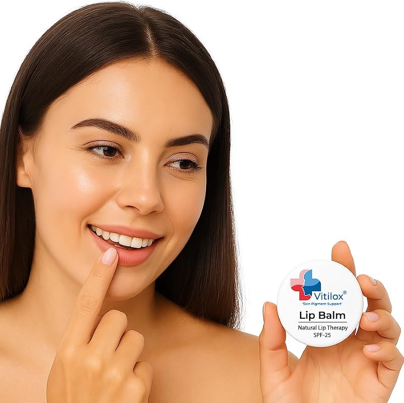 Re-Pigmentation Lip Balm Twin Pack for Vitiligo Treatment - Natural & Safe