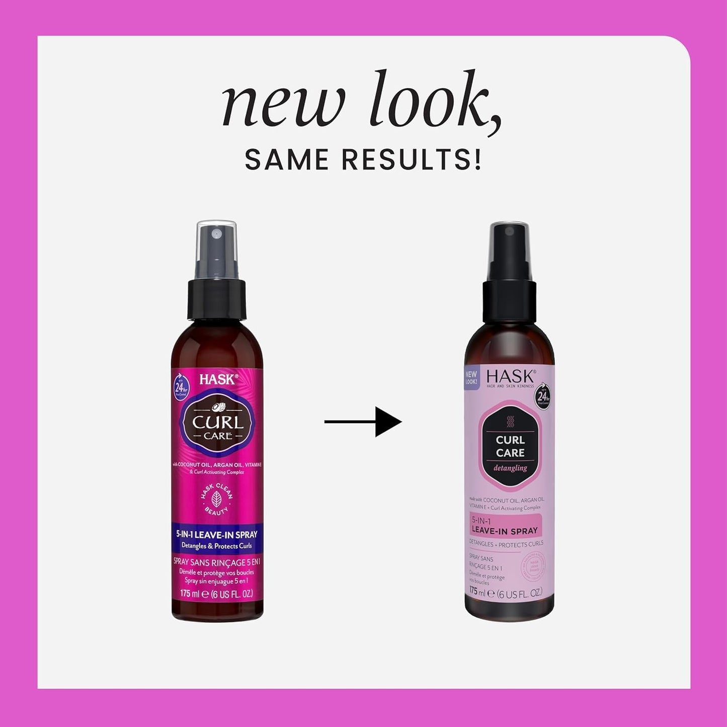 HASK CURL CARE 5-in-1 Leave In Conditioner Duo (6oz-Qty 2) & Deep Conditioner Packette, vegan formula, cruelty free, color safe, gluten-free, sulfate-free, paraben-free